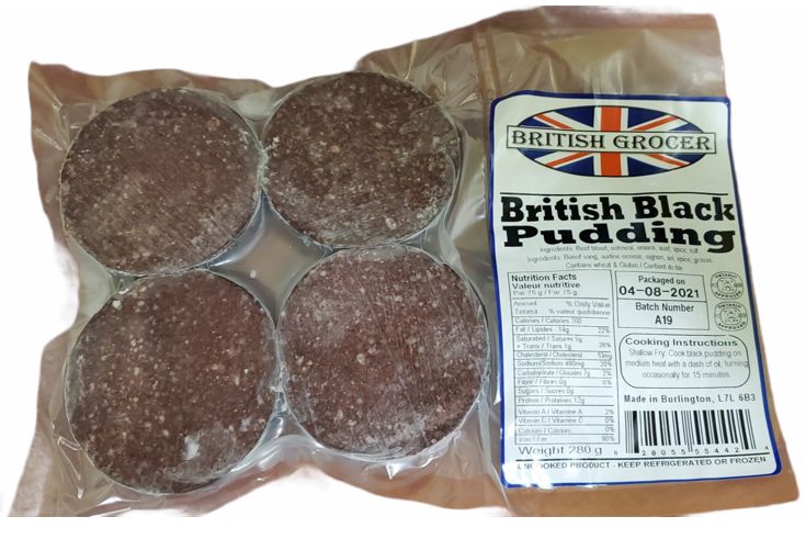 British Grocer - British Black Pudding Slices 15 x 270g (Ontario Only)